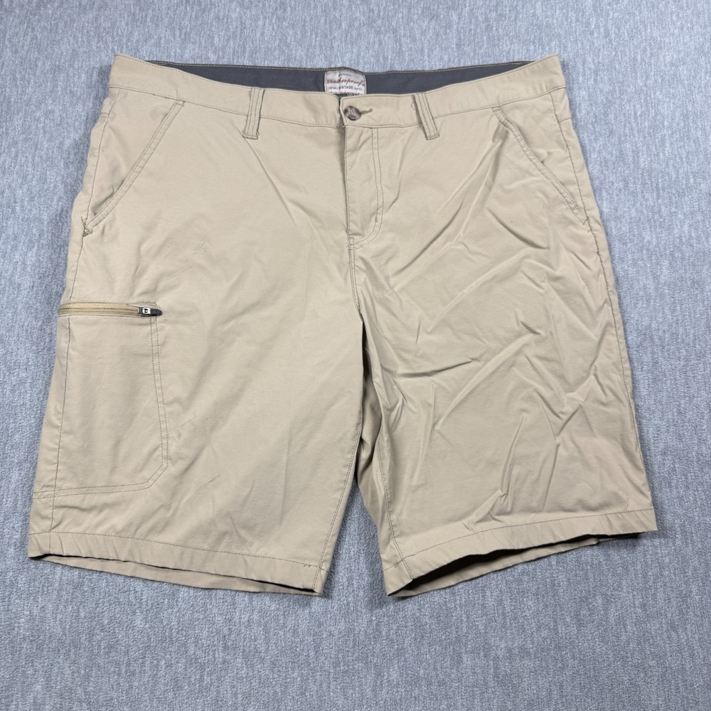 Weatherproof Vintage Shorts Mens 38 Khaki Trail Hiking Outdoor Utility Pockets